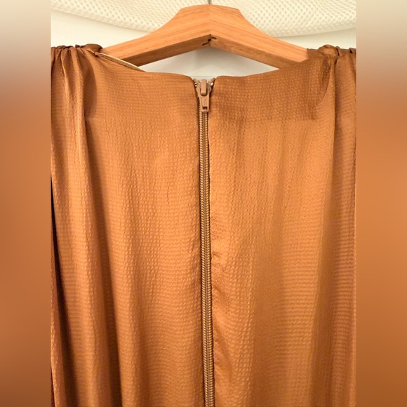 NWOT BRONX AND BANCO Carmen Maxi Dress in Copper GOLD - Picture 15 of 17